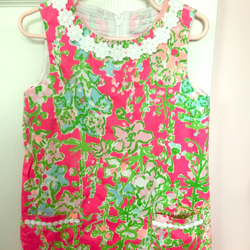 Lilly Pulitzer Girls Shift Dress-Size 5